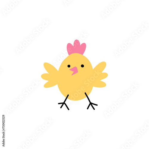 cute yellow chick
