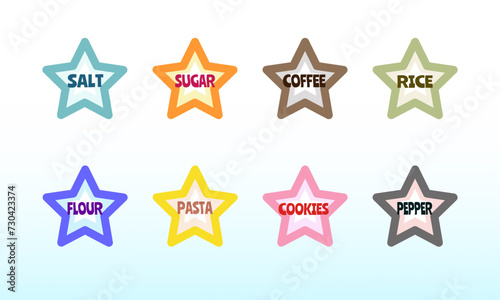 Food and condiment storage labels