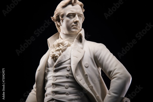 Edward Jenner statue. The pioneering British physician known for his work in vaccination and smallpox eradication