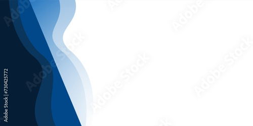 Blue shape layer abstract background with white space for text and message. template design	