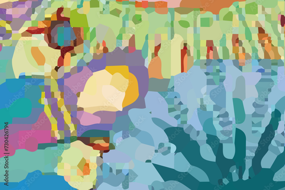 Fototapeta premium Watercolors and various flowers, space roses, peonies, chrysanthemums, and beauty