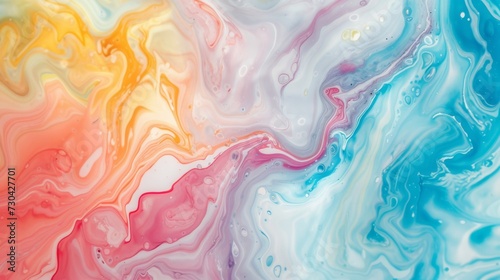 Colorful abstract marbling texture on paper background