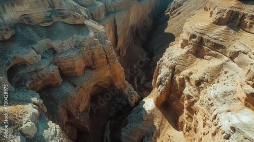 Deep canyon drone ariel view,natural background and wallpaper