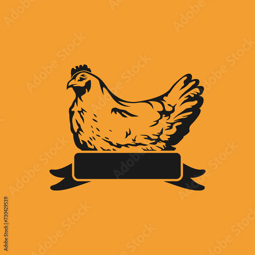 Chicken logo design  photo