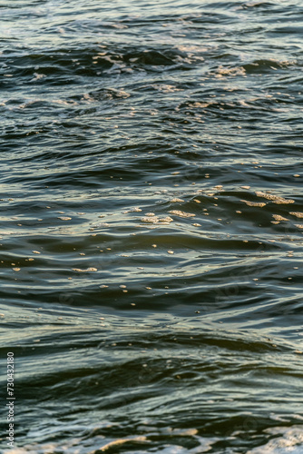 close up of the sea at sunset