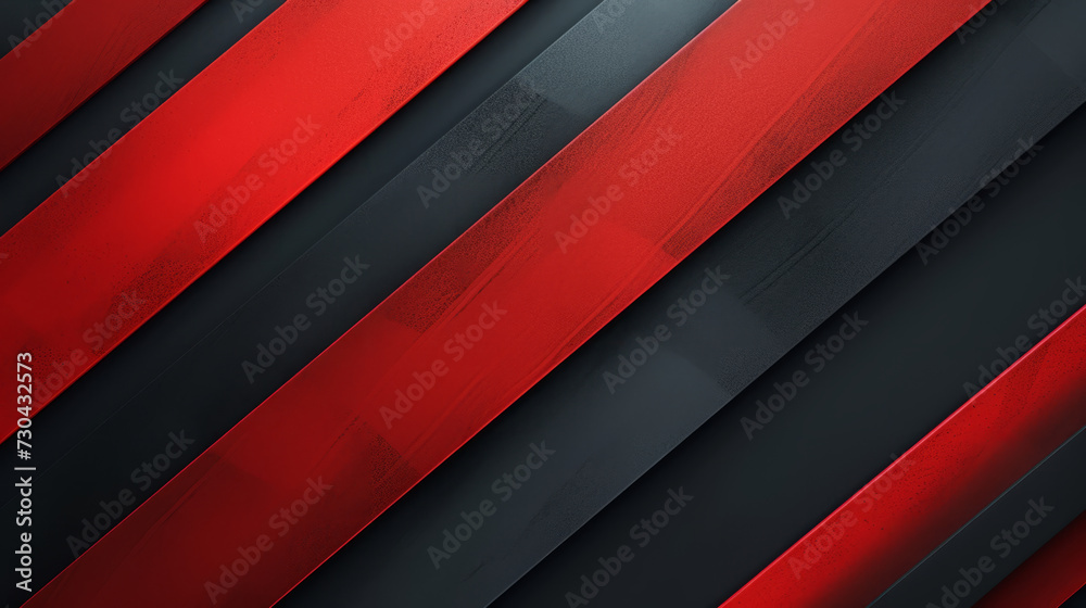 Abstract modern background featuring diagonal red and black lines or stripes with a 3D effect and a metallic sheen. Abstract modern background featuring diagonal red and black lines or stripes with a 3D effect and a metallic sheen.