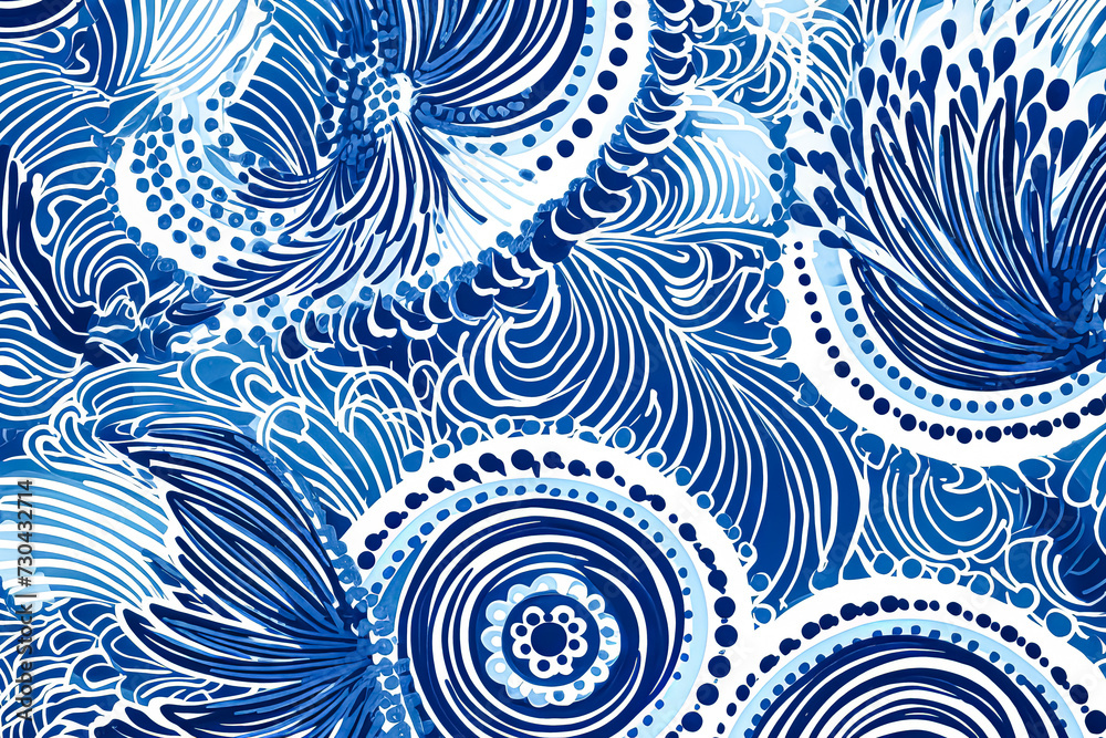Fototapeta premium Textile fashion African print fabric super wax.