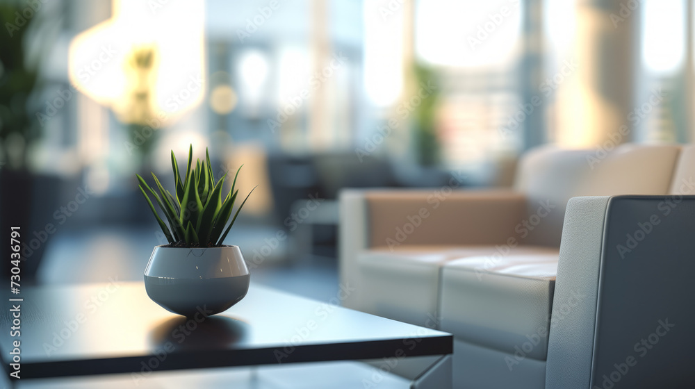 Simple, out-of-focus background of a business lounge with indistinct shapes of sofas and a coffee table. Simple, out-of-focus background of a business lounge with indistinct shapes of sofas and a coffee table.