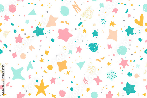 Pastel Morning Seamless Pattern Design