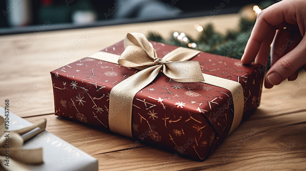 hands wrap gift hands wrap gift