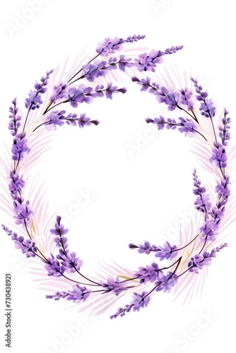 Lavender round circle isolated on white background