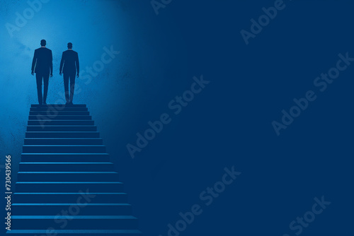 Wallpaper Mural Businessman climbing the ladder of success Torontodigital.ca