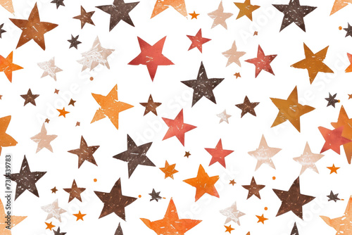 Pastel Star Seamless Pattern for Background