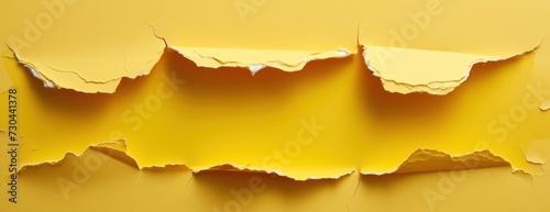 Torn Yellow Paper photo