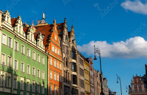 Cityscape panorama of the Old Town, Wroclaw, Poland