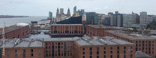Liverpool, united kingdom May, 16, 2023 A view of Liverpool skyline in England