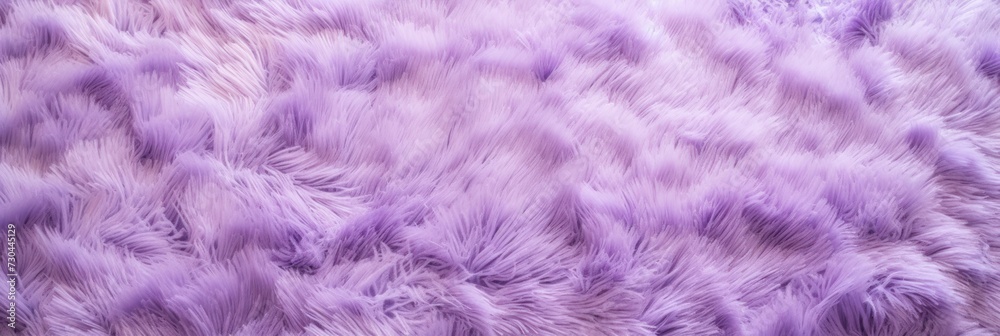 Lilac plush carpet