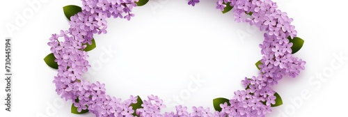 Lilac round circle isolated on white background