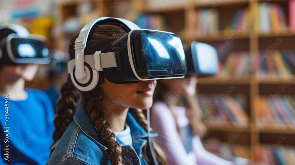The Impact of VR on Education and Training. A Photographic Story of Technology, Innovation, and Virtual Learning Environments, in Documentary, Editorial, Magazine style.