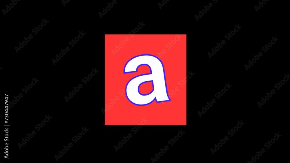 A Letter Animation with transparent background A Letter Animation with transparent background