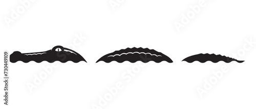 crocodile icon isolated on white background