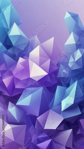 Screen background from Crystalline shapes and blue
