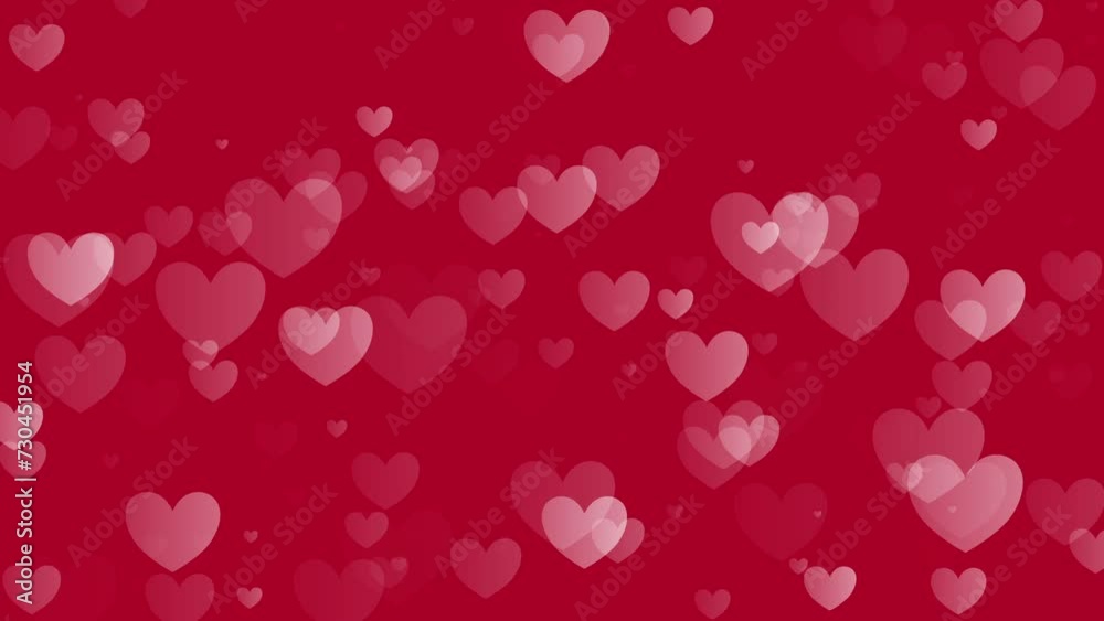 Valentine's Day red background with hearts abstract animation. Love, romance, passion, wedding motion graphics template 4k video clip. Valentine's Day red background with hearts abstract animation. Love, romance, passion, wedding motion graphics template 4k video clip.