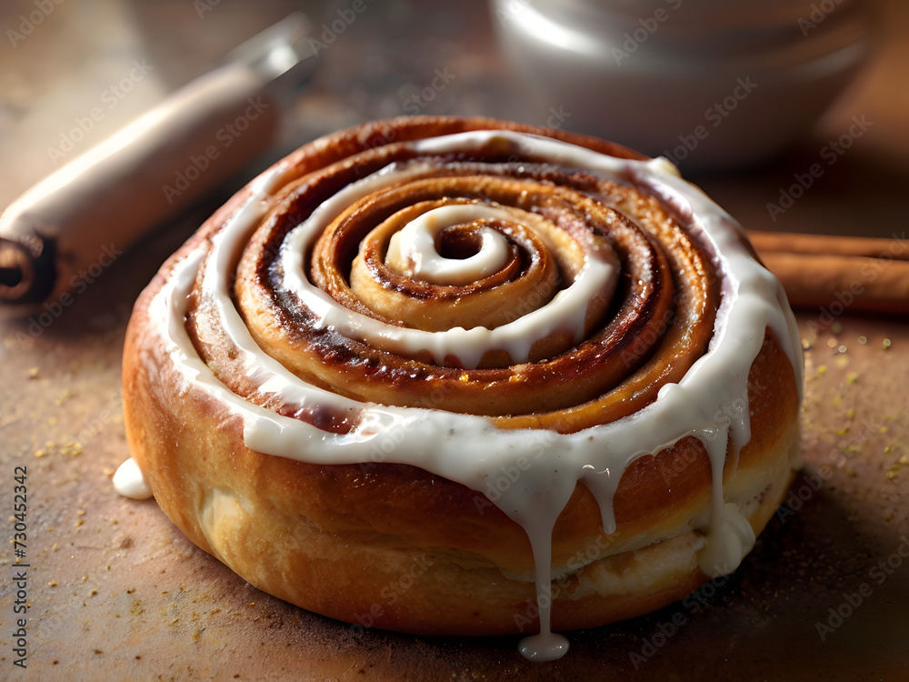 cinnamon roll is a delicious pastry made from sweet dough, filled with a cinnamon and sugar mixture, and topped with a creamy icing. It's the perfect treat for breakfast or a snack with a cup of coffe cinnamon roll is a delicious pastry made from sweet dough, filled with a cinnamon and sugar mixture, and topped with a creamy icing. It's the perfect treat for breakfast or a snack with a cup of coffe