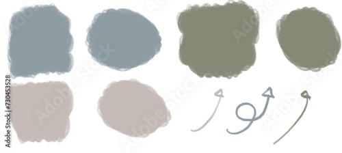 Hand drawn chalk background doodle in soft color