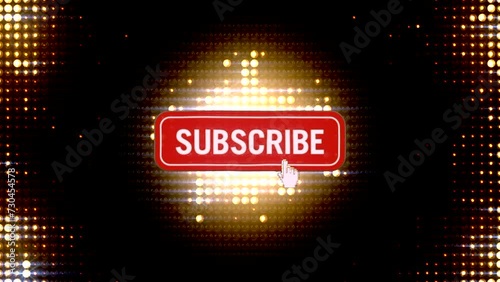 Animated pulsating subscribe button
