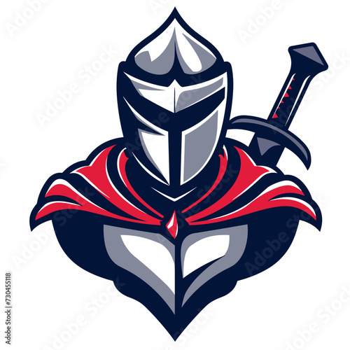 Esport vector logotype knight, logo, icon, sticker, symbol, emblem, warrior, helmet