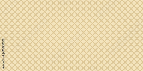 Subtle golden vector mesh seamless pattern. Abstract minimalist geometric texture with diagonal cross lines, small net, grid, lattice. Simple luxury background. Gold repeated decorative geo design