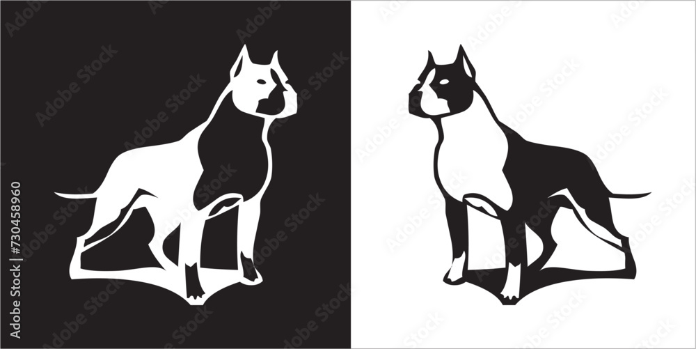 Illustration vector graphics of dog icon