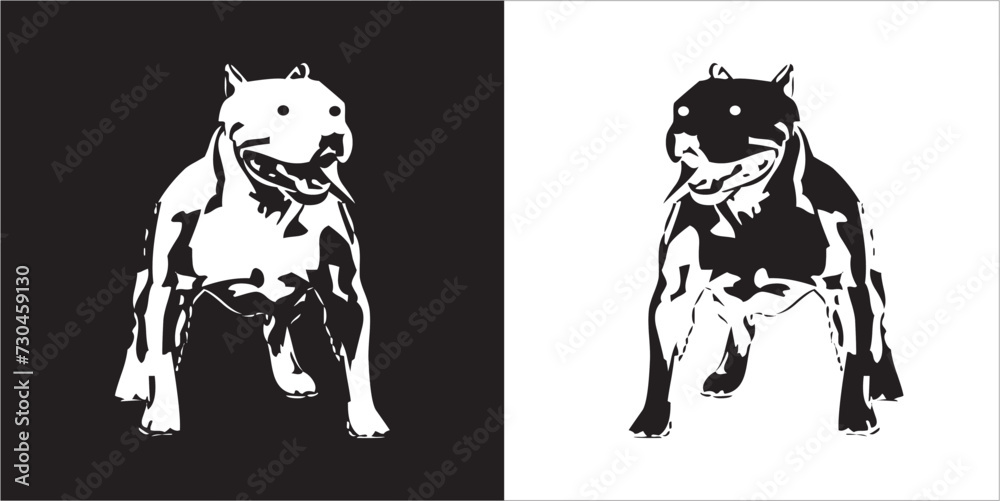 Illustration vector graphics of dog icon Illustration vector graphics of dog icon
