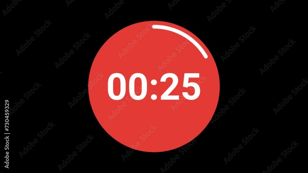 30 Second to 0 Timer Countdown Animation with transparent background 30 Second to 0 Timer Countdown Animation with transparent background