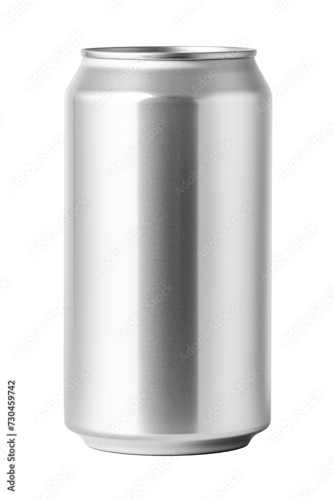 330 ml Sleek Aluminum Beverage Can Mockup on Transparent Background - Ready for Branding and Design Templates