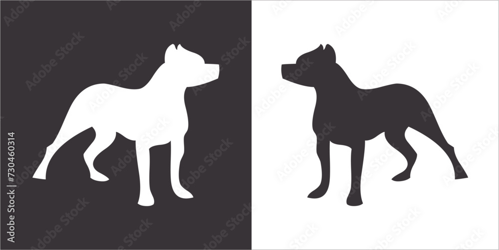 Illustration vector graphics of dog icon