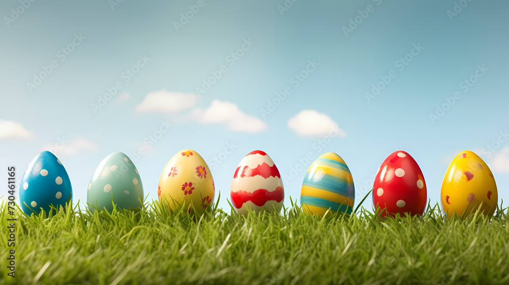 Easter background, background with copy space