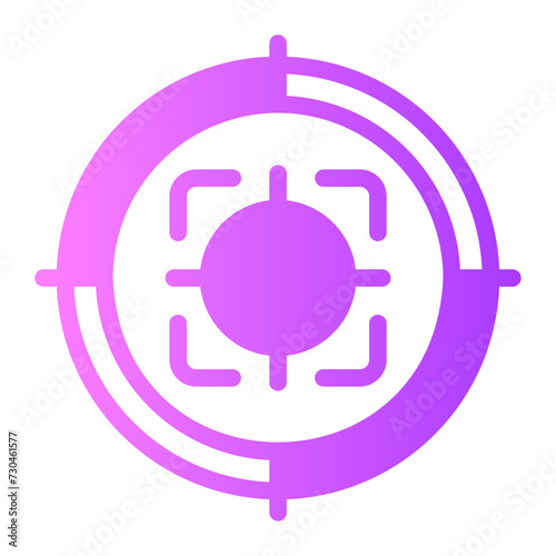 crosshair gradient icon