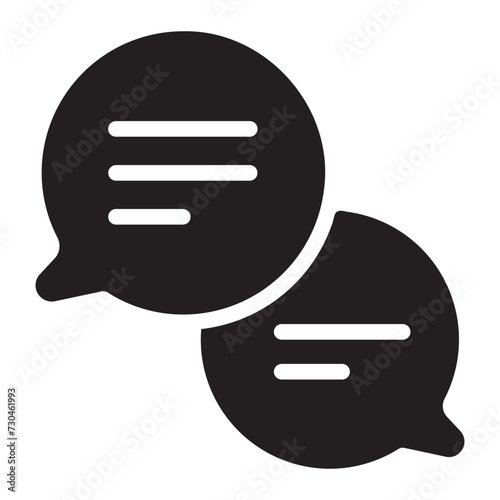 talk glyph icon