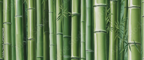 bamboo art  oriental style.