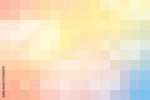 Artistic soft color pixel background, gradient abstract pastel color tile background. Rectangular colourful check pattern.
