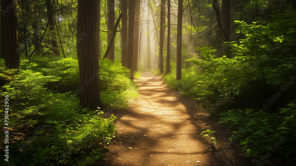 morning in the forest morning in the forest