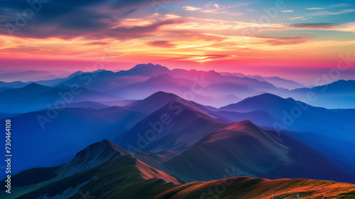 mountain sunset © Tatiana