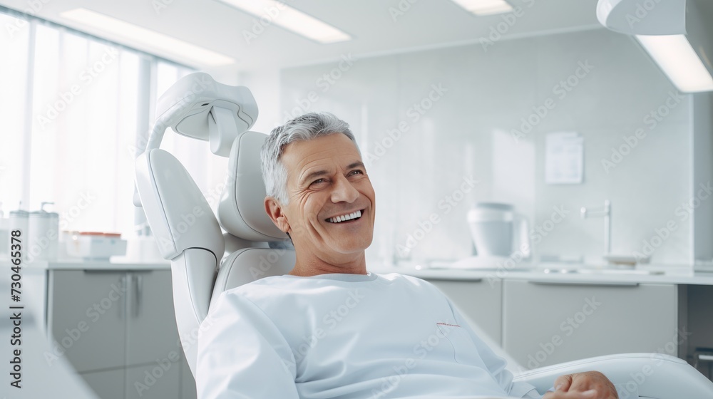 Obraz premium Patient at the dentist's office