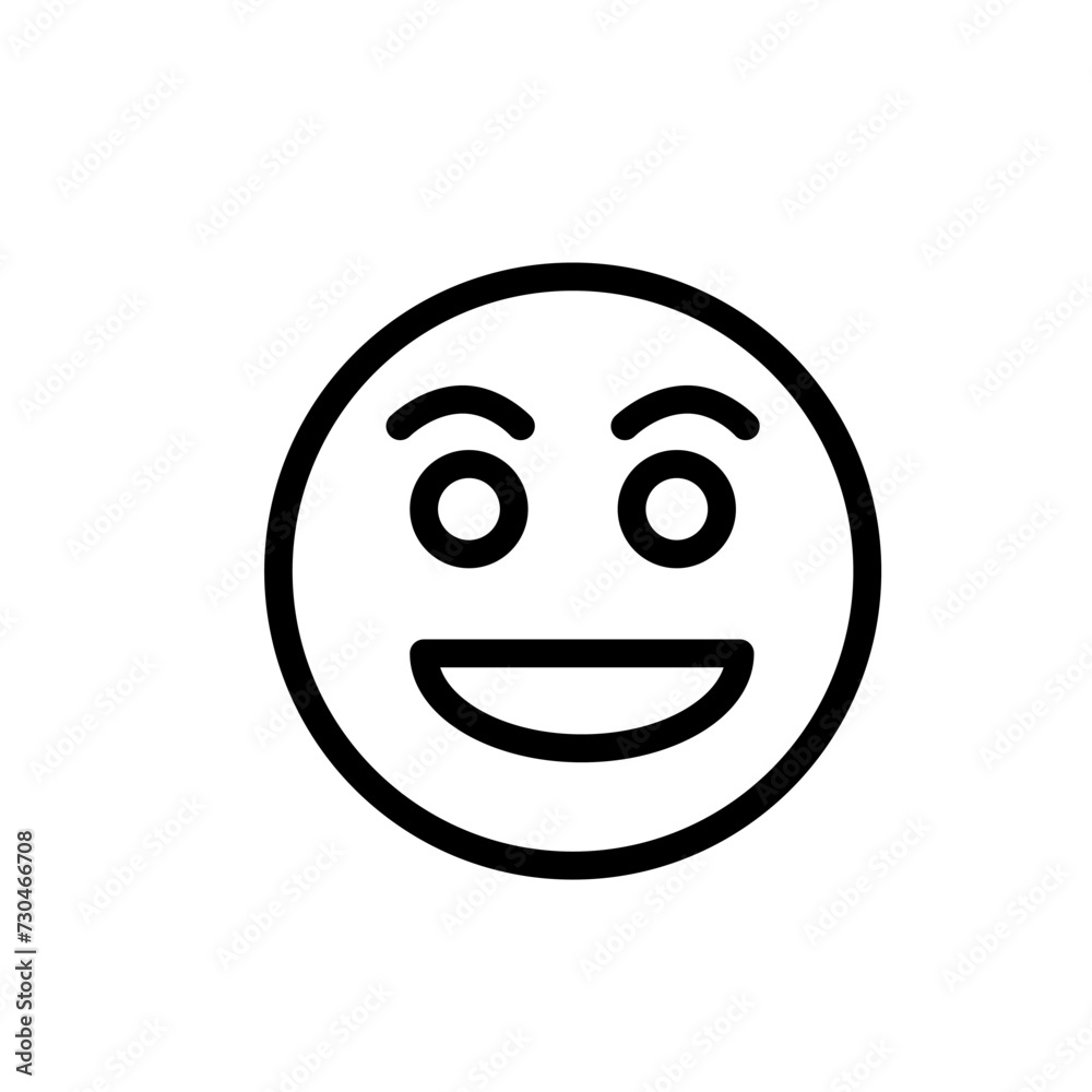 Fototapeta premium High Quality Thin Line Emoji