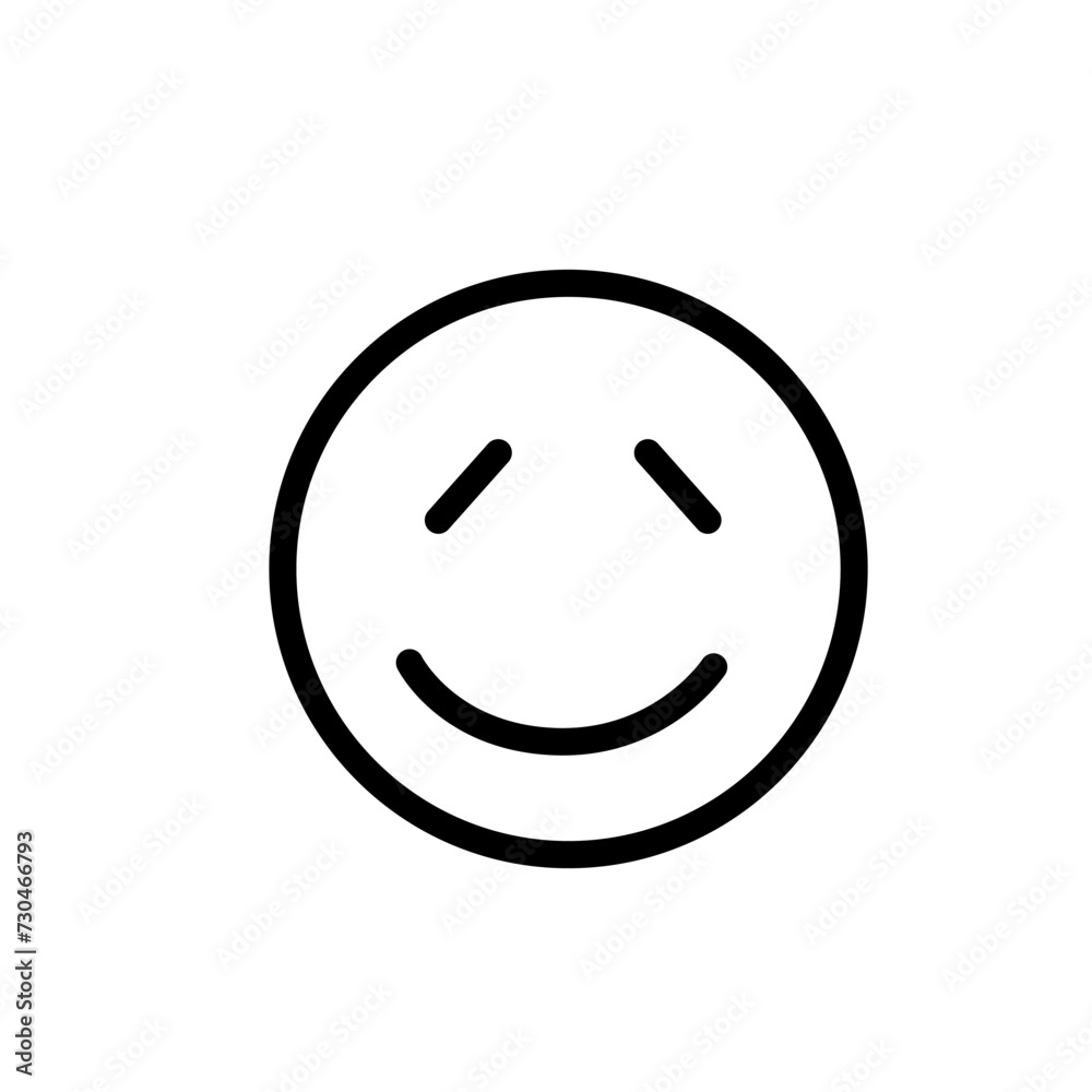 Fototapeta premium High Quality Thin Line Emoji