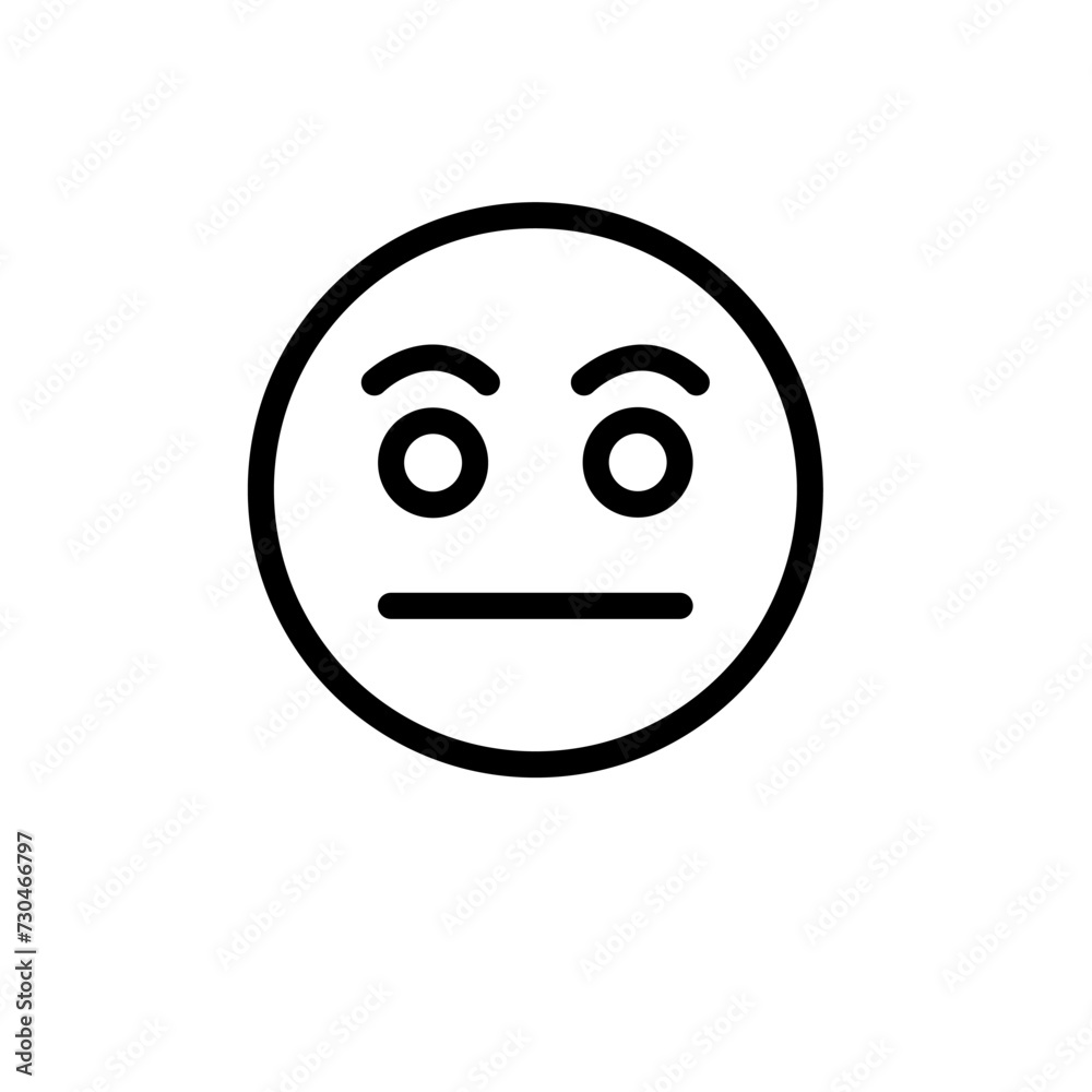 Fototapeta premium High Quality Thin Line Emoji