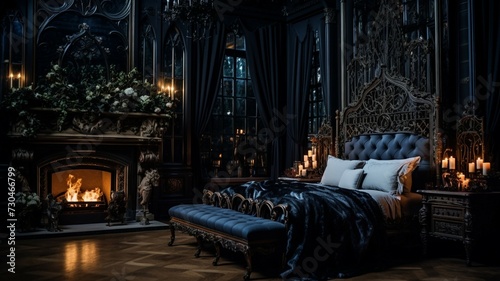 Dark Gothic bedroom