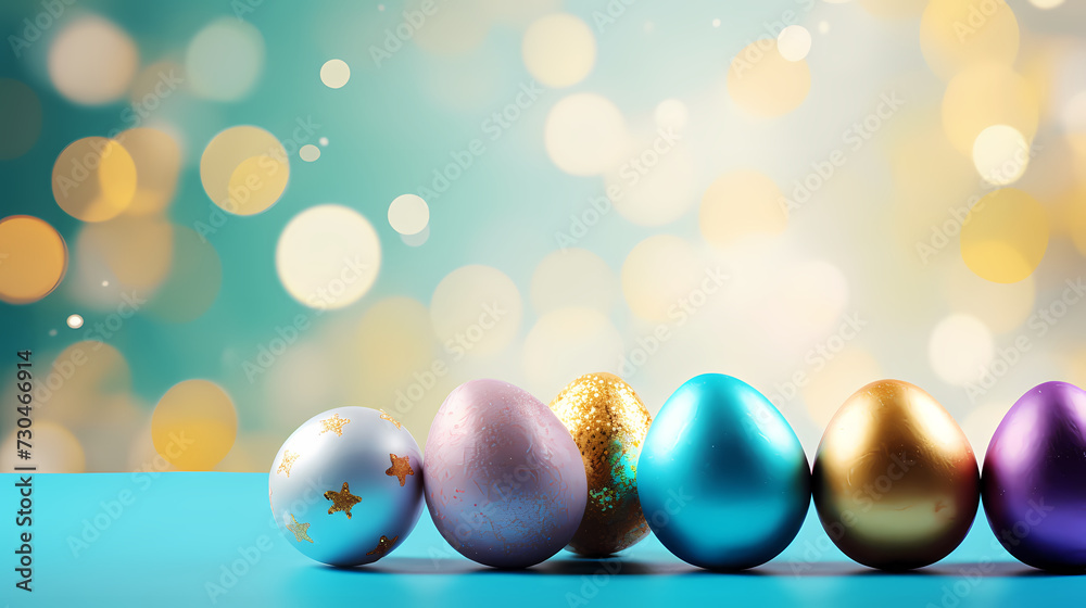 Easter background, many colorful Easter eggs Easter background, many colorful Easter eggs